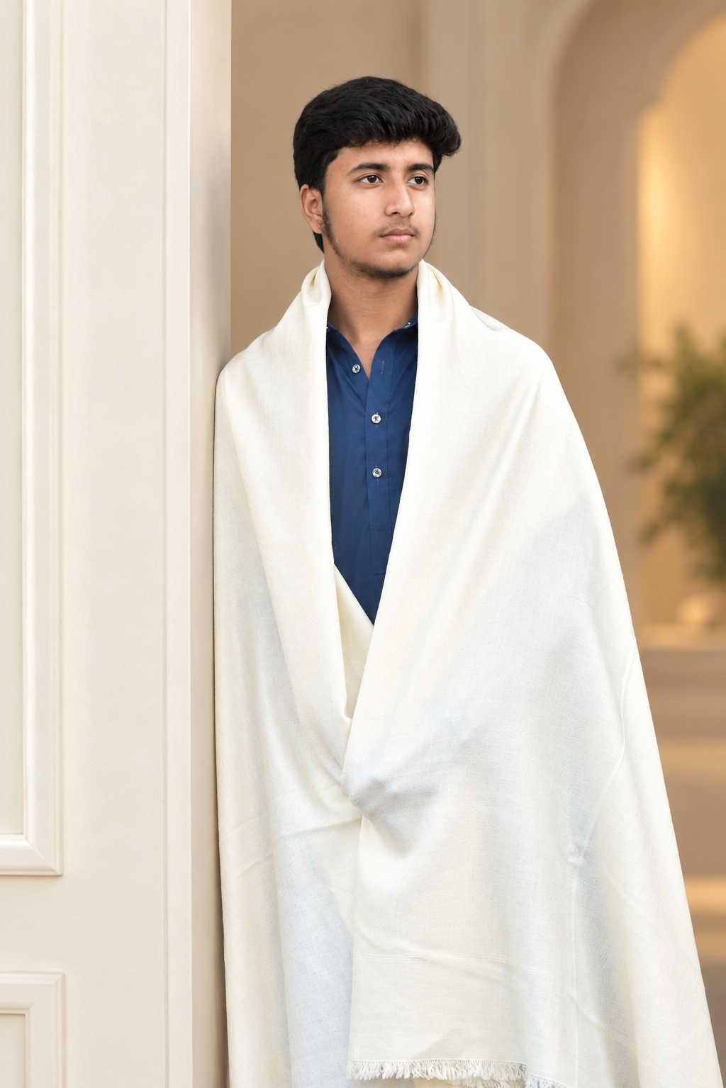 Royal Ivory Premium Men's Shawl